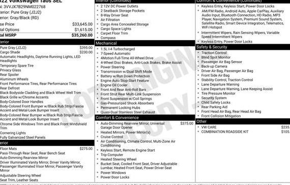 VOLKSWAGEN TAOS 4MOTION 2022 3VVJX7B29NM022768 image